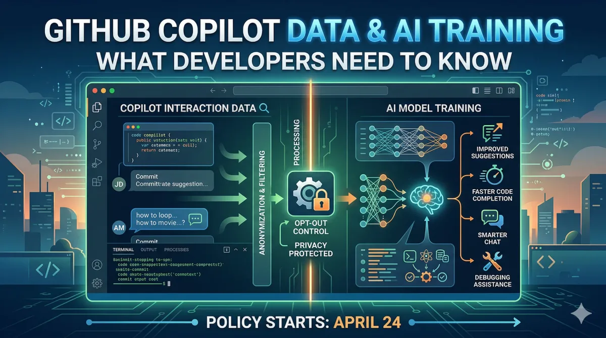 GitHub Copilot AI training policy update announcement